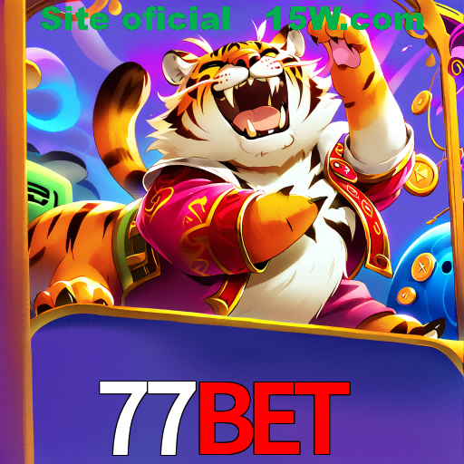 Imagem promocional da 77Bet mostrando a plataforma e suas vantagens